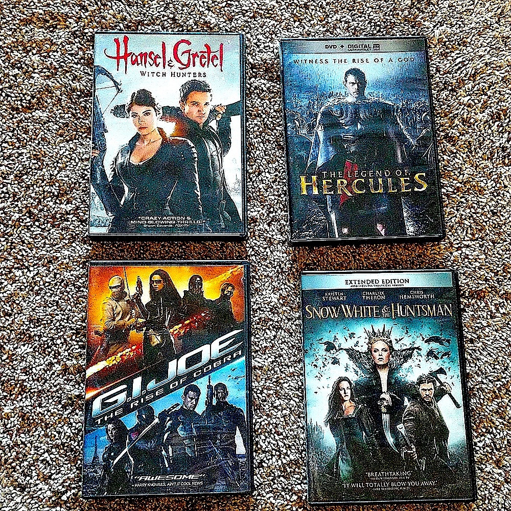 4 Action DVD movie bundle